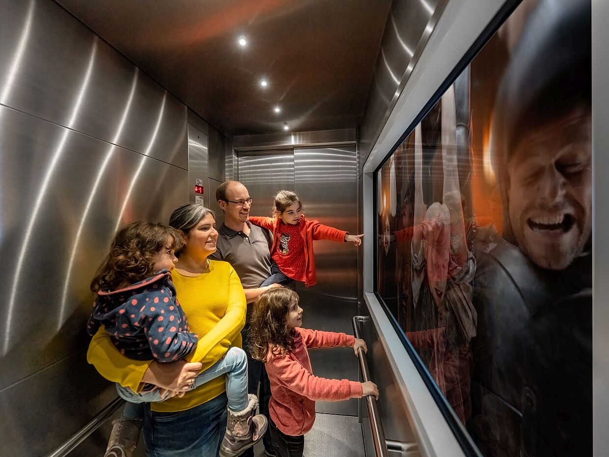 Der Erlebnisaufzug zur Burg Altena