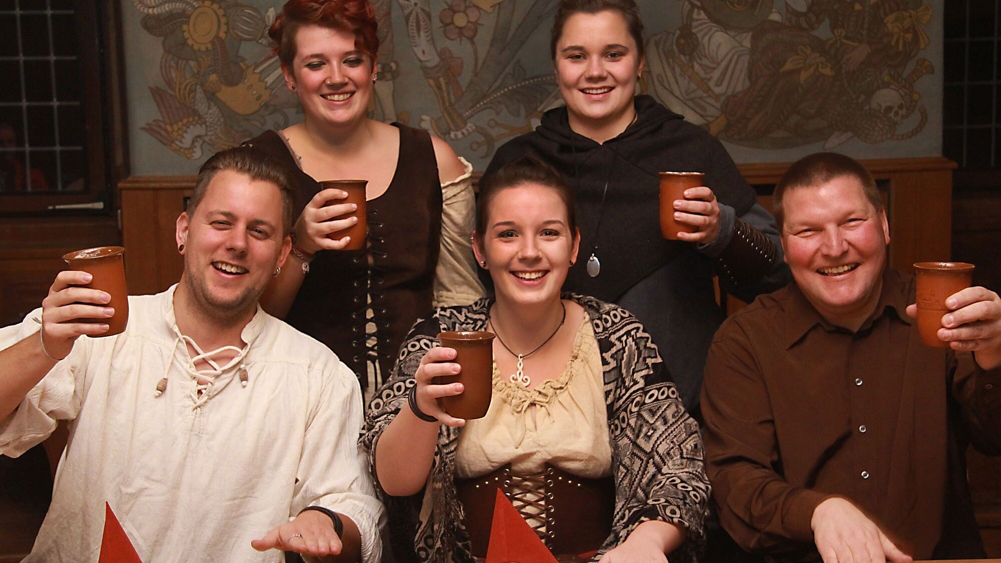 Ritteressen im Restaurant auf der Burg Altena im Märkischen Kreis 